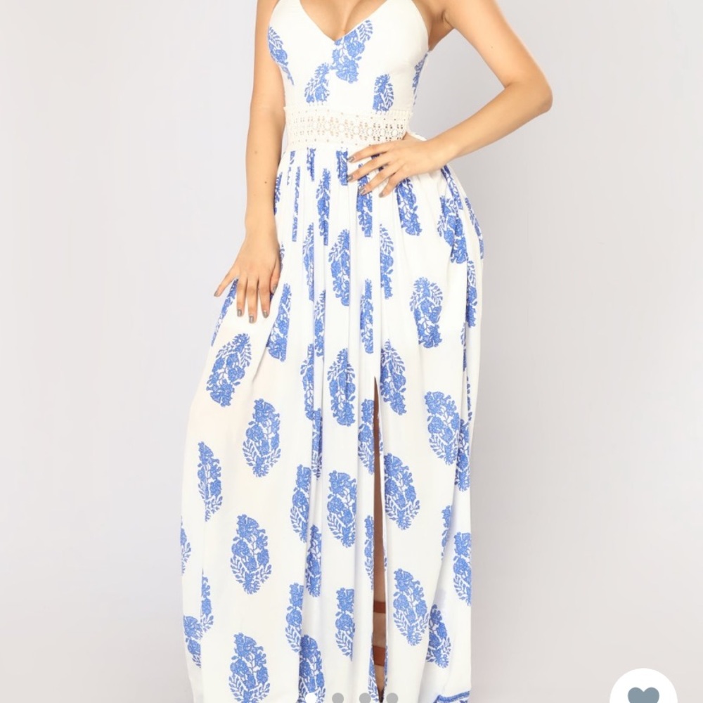 holy slit maxi dress